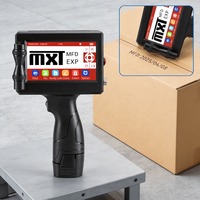 MXT 12.7mm Touch Screen Multi-Language Handheld Inkjet Printer for Bottle Logo Batch Number QR Code
