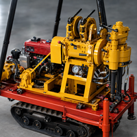 Foreuse sur chenilles portable Feiyang FY-70 70m à moteur diesel, vente directe usine - Compacte, diamètre de forage 60-200mm, 300KG, 220V, eau