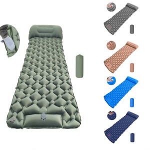 Portable Single Size Air Mattress Travel <b>Bed</b> Sleeping <b>Pad</b> with Pillow for One Person Outdoor Camping Backpacking Logo Custom - Product Image 2