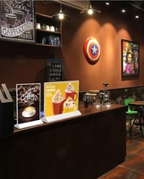Cadre en aluminium panneau de menu boîte à lumière rétro-éclairée led boîte à lumière publicitaire