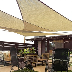 LOVE STORY Tenda Parasole Triangolare 3,66m x 3,66m x 3,66m in HDPE con Protezione UV per Esterni, Patio, Giardino, Cortile (Misure Personalizzabili) - Product Image 1
