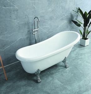 <span class=keywords><strong>Bañera</strong></span> <span class=keywords><strong>con</strong></span> <span class=keywords><strong>patas</strong></span> de acrílico independiente moderna, diseño pequeño clásico <span class=keywords><strong>con</strong></span> 4 <span class=keywords><strong>Patas</strong></span> de aluminio cromado, <span class=keywords><strong>bañera</strong></span> de hidromasaje <span class=keywords><strong>para</strong></span> <span class=keywords><strong>Baño</strong></span> - Product Image 3