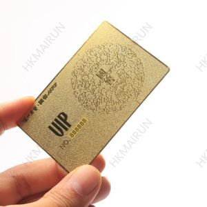 บัตรสมาชิกโลหะสั่งทำสีทอง/เงิน/ดำจากโรงงานโดยตรง - Product Image 3