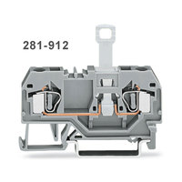 Original New Wagos 281-916 Carrier Terminal Block pour modules et prises, série 281, gris