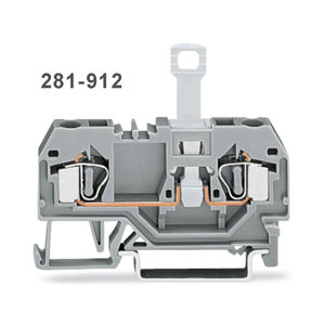 Ban đầu mới wagos 281-916 tàu sân bay khối thiết bị đầu cuối cho các mô-đun và phích cắm, 281 Series, màu xám - Product Image 5