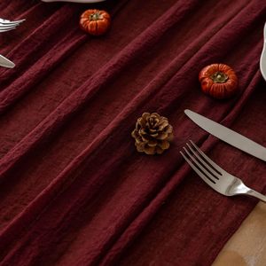 Nappe en crêpe <span class=keywords><strong>Bali</strong></span>, nappe torsadée européenne, nappe de décoration de fête de mariage en style bohème plissé, - Product Image 4