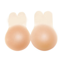 Lapin Forme Push up Invisible Étanche Sans Bretelles Ascenseur Autocollant Pasties Silicone Mamelon Couverture
