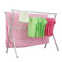 Séchoir à vêtements pliable et rétractable en acier galvanisé pour chambre à coucher et balcon, intérieur/extérieur