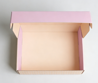 Vente en gros de papier ondulé écologique du Fujian, impression de logo personnalisée, emballage cadeau, transport, soins de la peau/beauté/tissus
