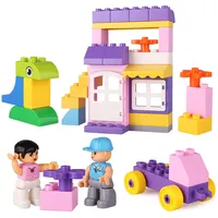 Blocos de construção compatíveis, conjuntos de brinquedos para desenvolvimento educativo, blocos de construção empilháveis para crianças pequenas