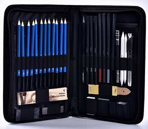 40-delige Kunstenaar Hout Plastic En Diverse Materiaal Schetsen Schilderen Potlood Tekenen Tekenkunst Ingesteld Voor Persoonlijk Schrijven Op School - Product Image 3