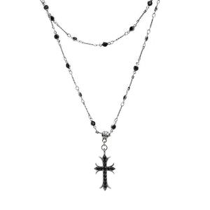 Collier ras du cou ajustable vintage avec pendentif croix, cadeau d'anniversaire pour adolescents, mode gothique, cadeau tendance - Product Image 1
