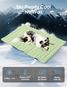 Portable Modern Summer Waterproof Cooling Fabric Dog & <b>Cat</b> Cooling <b>Mat</b> Gel Washable Car Use Outdoor & Indoor - Product Image 2