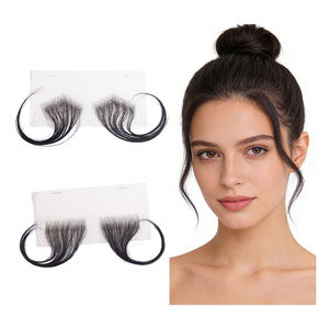 Bandes de cheveux naturels bouclés faits à la main en gros, invisibles, avec dentelle HD et baby <span class=keywords><strong>hair</strong></span> pour femmes - Product Image 1
