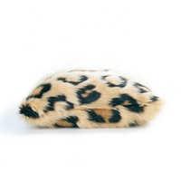 Vente en gros de housse de coussin en fourrure animale de luxe housse de coussin décorative en fausse fourrure pour canapé, canapé et chambre à coucher 20*20 pouces