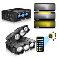 Xenplus GM01 60000LM 200W Luz LED para Parrilla con Control por APP, Foco de Triple Color, Lámpara de Conducción Todoterreno Impermeable IP68 para SUV