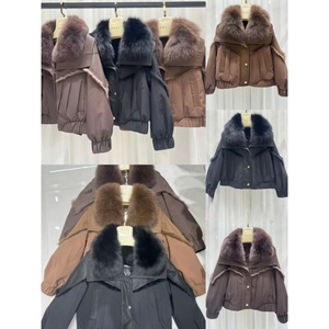 OFTBUY 2026 Nouvelle <span class=keywords><strong>Parka</strong></span> Courte pour <span class=keywords><strong>Femme</strong></span> avec Col en Fourrure de Renard, Doudoune Rembourrée Épaisse et <span class=keywords><strong>Imperméable</strong></span> pour l'Hiver - Product Image 6