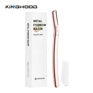 Custom Logo Eco Friendly Dermaplaning Blade Eyebrow Razor Facial Razor With Precision Cover