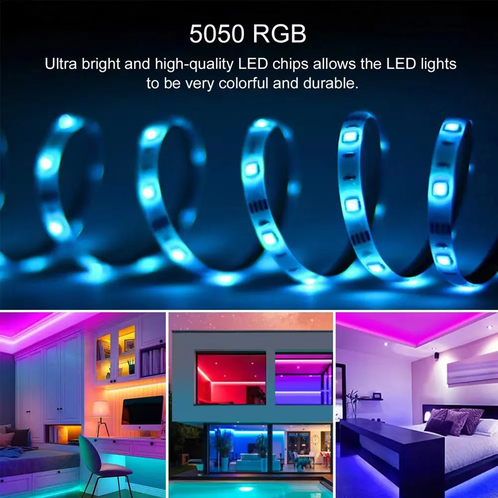 2023 led rgb 1m/2m/3m/4m/5m, ip20, iluminação para tela de tv, flexível, para área de trabalho, para casa