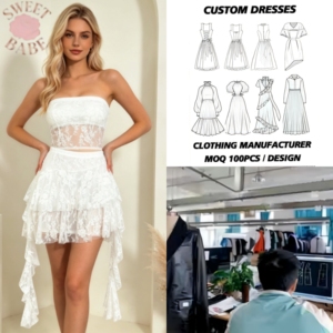 <b>White</b> Polyester Chiffon Lace Asymmetrical <b>Mini</b> <b>Skirt</b> <b>Ruffle</b> Layered Sheer High Waist Boho Breathable Women's Spring/Fall for - Product Image 1
