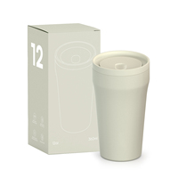 Gobelet de voyage isotherme anti-fuite avec couvercle coulissant, double paroi, compatible porte-gobelet, en acier inoxydable, sans BPA
