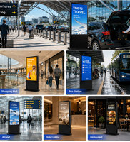 43-Zoll-Mupi-Digital-Kiosk mit Android-Cloud-CMS-Beschilderung und Animation für Einkaufszentren-Werbetafeln für den Innen- und Außenbereich