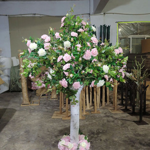Rosa Artificiale Realistica con Fiori, Vendita Diretta dalla Fabbrica, per Matrimoni e Giardini - Product Image 1