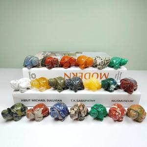 Venta al por Mayor de Tortugas de Cristal Natural Talladas a Mano en Diversos Materiales para Decoración y Regalo - Product Image 6