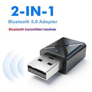 Adaptateur 2 en 1 USB Amplificateur <span class=keywords><strong>audio</strong></span> de voiture Ordinateur TV <span class=keywords><strong>casque</strong></span> <span class=keywords><strong>sans</strong></span> <span class=keywords><strong>fil</strong></span> BT 5.0 émetteur récepteur - Product Image 3