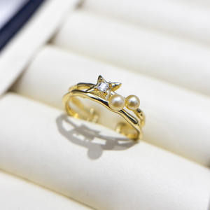 Accesorios 10777DIY, Anillo de Plata S925 con Base Vacía para Cuentas Redondas de 7-9 mm, Soporte para Joyería de Oro/Plata, Anillos de Cristal - Product Image 1