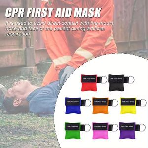 Masque de survie jetable pour l'escalade en extérieur, porte-clés avec valve, étuis portables pour masques, premiers secours, logo personnalisé CPR - Product Image 2