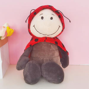 हॉट सेलिंग स्कार्ब राग गुड़िया नरम बच्चों को उपहार पशु भरे हुए खिलौने प्यारे कार्टून लादिबग प्लश खिलौने थोक - Product Image 4