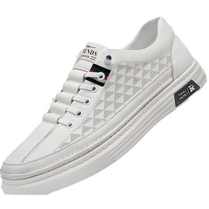 Zapatos Casuales de Verano para Hombre, Transpirables, de Malla, Sin Cordones, con Punta Redonda, Blancos, Estilo Deportivo, con Patrón Geométrico y Suela de Goma - Product Image 5