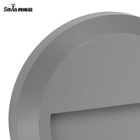 Eunavia — applique murale LED circulaire imperméable conforme à la norme IP65, avec boîtier en ABS et PC, éclairage d'angle, luminaire d'intérieur et d'extérieur, idéal pour des escaliers, 1.5W