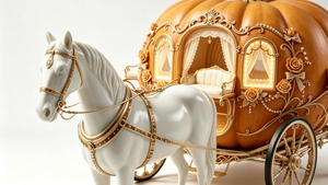 Carruaje de Calabaza de <span class=keywords><strong>Cenicienta</strong></span> de Tamaño Real con Estatua de Caballo de Fibra de Vidrio, Accesorio para Fotos en Parques Temáticos - Product Image 2