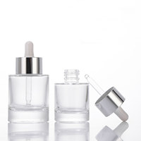 Vente en gros de flacons en verre pour huiles essentielles de 15 ml, 20 ml, 30 ml, 50 ml, impression personnalisée du logo et de la couleur disponible, ajustement universel pour les vaporisateurs
