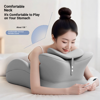 Oreiller de couchage en position ventrale multifonctionnel en latex artificiel tricoté en forme de U avec un design ergonomique
