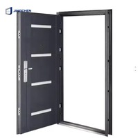 Puerta de Entrada Exterior de Acero Inoxidable Hecha a Medida para Villa con Aislamiento Acústico y Antirrobo, Diseño Moderno