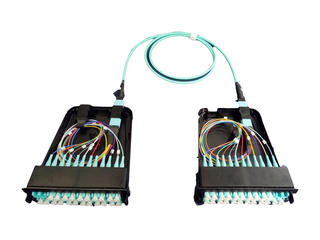 12 24 Fiber High Density Fiber Optic MTP MPO Cassette Modules Box for 1U 2U 4U Rack Mount MPO Panel Chassis