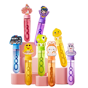 New Internet Celebrity Cartoon <strong>Bubble</strong> Wand Children's Outdoor Handheld Water Blowing Machine Plastic Stall Toy Wholesale - Product Image 1