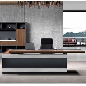 Bàn Văn Phòng Hình Chữ L Với Mặt Kính 2019 Thiết Kế Mới - Product Image 4