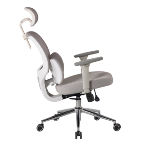 Elegante <span class=keywords><strong>Silla</strong></span> de <span class=keywords><strong>Oficina</strong></span> Ergonómica de Polipropileno con Elevación, Asiento Duradero, Reposabrazos Abatibles y Base Cromada - Product Image 6