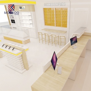 Muebles de diseño para tienda de teléfonos móviles para mostrador y estante de exhibición de vidrio duradero - Product Image 4
