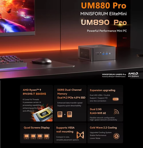 Mini PC para Juegos MINISFORUM OCuLink UM890 UM880 Pro Ry-zen 9 8945HS R7 8845HS 2*USB4 2*DDR5 2*PCIE4 Ordenador con Win11 WiFi6E UM890 PR - Product Image 5