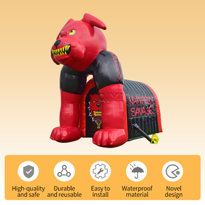 Arche gonflable publicitaire pour entrée de terrain de football, motif lion, avec couleur personnalisable et design imperméable - Product Image 2