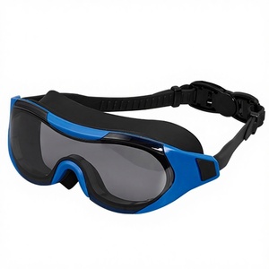 Lunettes de natation en polycarbonate avec logo personnalisé, cadre large pour adultes, HD, étanches, anti-buée, modèle 168 pour hommes et femmes - Product Image 1