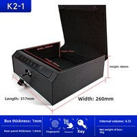 Tragbare Heim-und Auto-Waffen box mit Schlüssel Elektronisches Digital schloss Sicherer Finger abdruck Passwort Pistole Versicherung zubehör