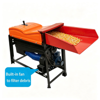 Décortiqueuse-batteuse de maïs haute productivité avec moteur, composant essentiel pour le traitement agricole