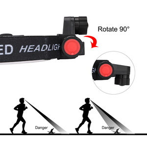 Inducible Adjustable 90 LED Waterproof IP44 <strong>High</strong> <strong>Power</strong> Rechargeable <strong>Headlamp</strong> Flashlight with Batteries Included for Camping - Product Image 3