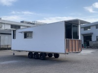 La Chine a fait la maison de remorque de caravane de conteneur expansé imperméable en fibre de verre remorquable